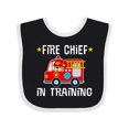 thumbnail image 1 of Inktastic Future Fire Chief in Training Boys or Girls Baby Bib, 1 of 4
