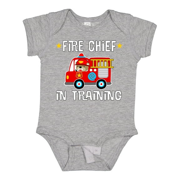 Inktastic Future Fire Chief in Training Boys or Girls Baby Bodysuit