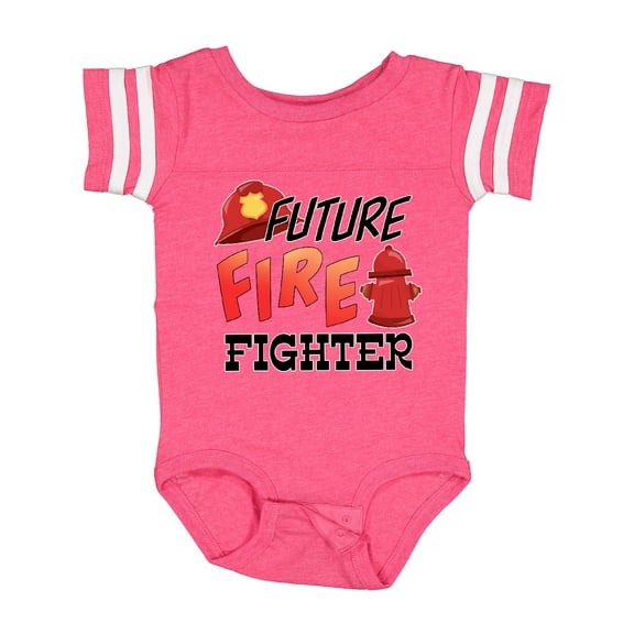 Inktastic Future Fire Fighter Boys or Girls Baby Bodysuit