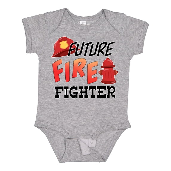 Inktastic Future Fire Fighter Boys or Girls Baby Bodysuit