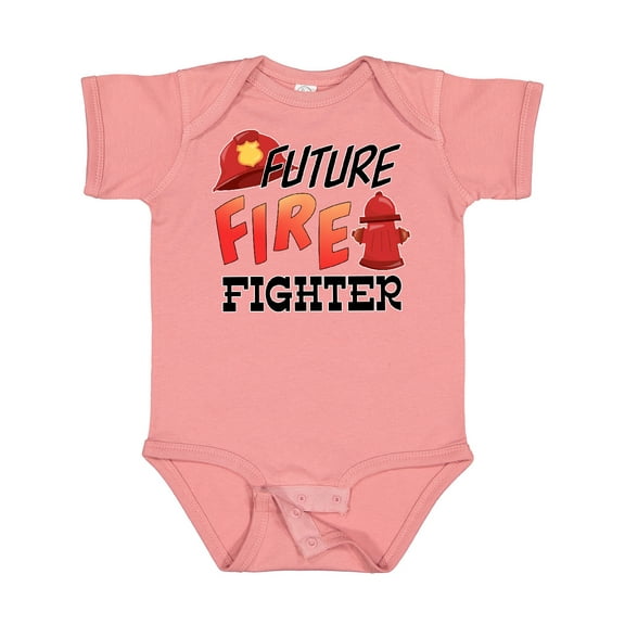 Inktastic Future Fire Fighter Boys or Girls Baby Bodysuit