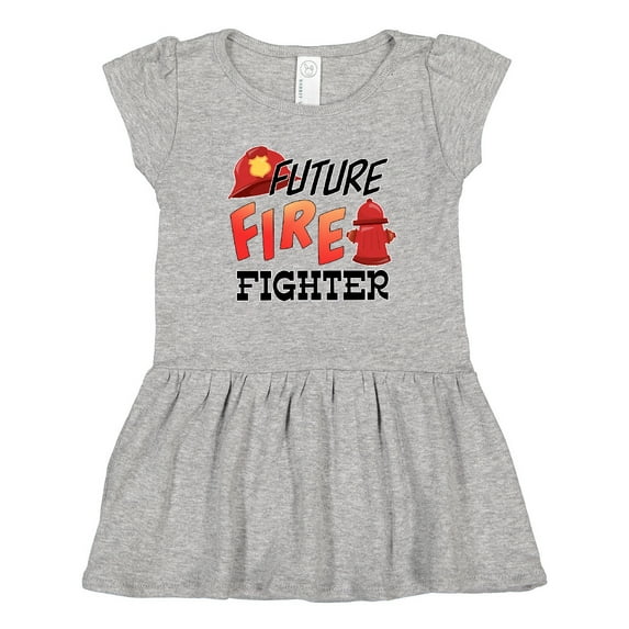 Inktastic Future Fire Fighter Girls Toddler Dress