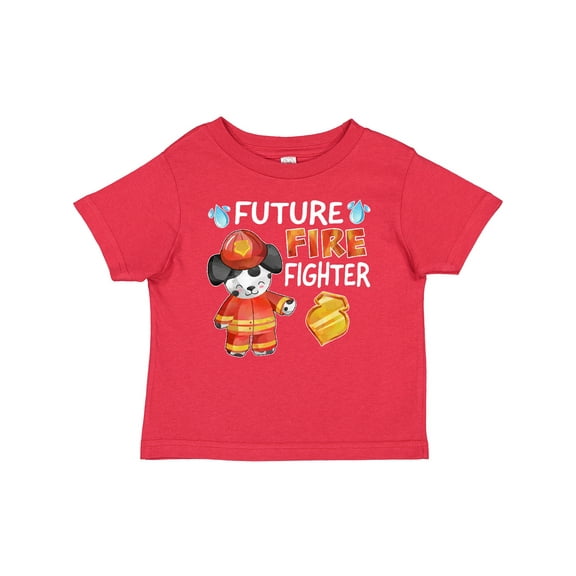 Inktastic Future Fire Fighter with Cute Dalmatian Dog Boys or Girls Baby T-Shirt