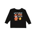 thumbnail image 1 of Inktastic Future Fire Fighter with Cute Dalmatian Dog Boys or Girls Long Sleeve Toddler T-Shirt, 1 of 5