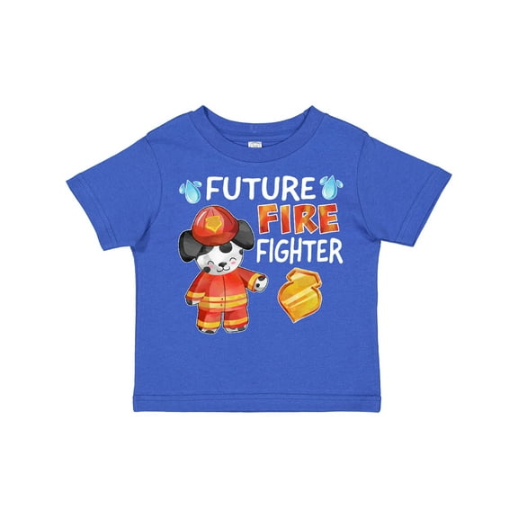Inktastic Future Fire Fighter with Cute Dalmatian Dog Boys or Girls Toddler T-Shirt