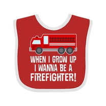 Inktastic Future Firefighter Boys Fire Truck Boys or Girls Baby Bib