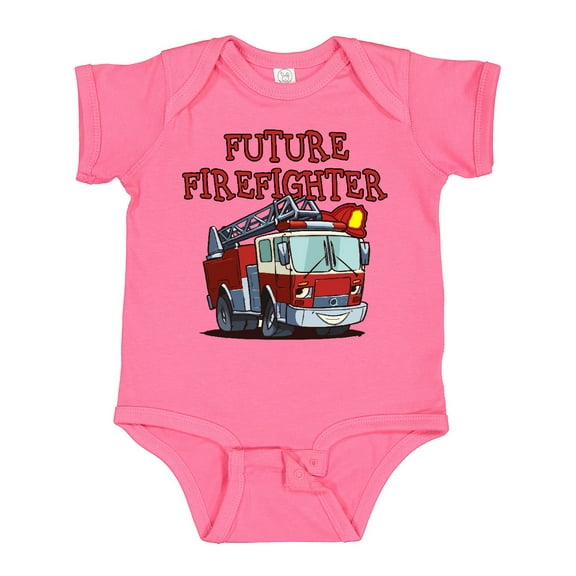 Inktastic Future Firefighter Boys or Girls Baby Bodysuit