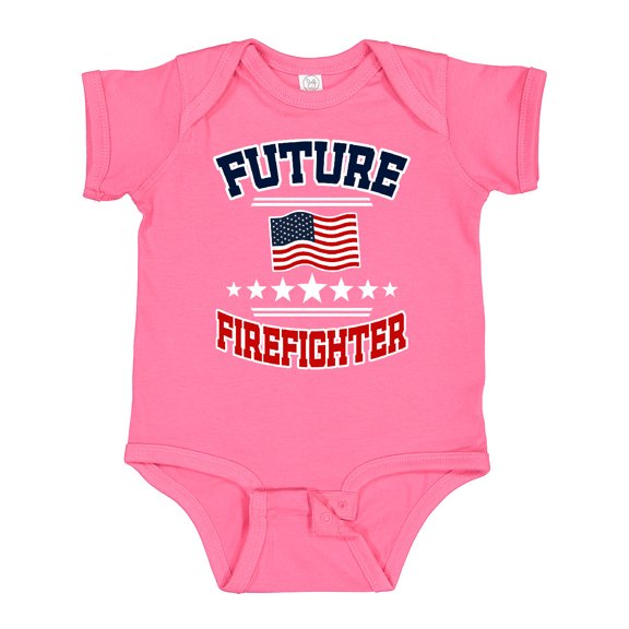 Inktastic Future Firefighter Boys or Girls Baby Bodysuit