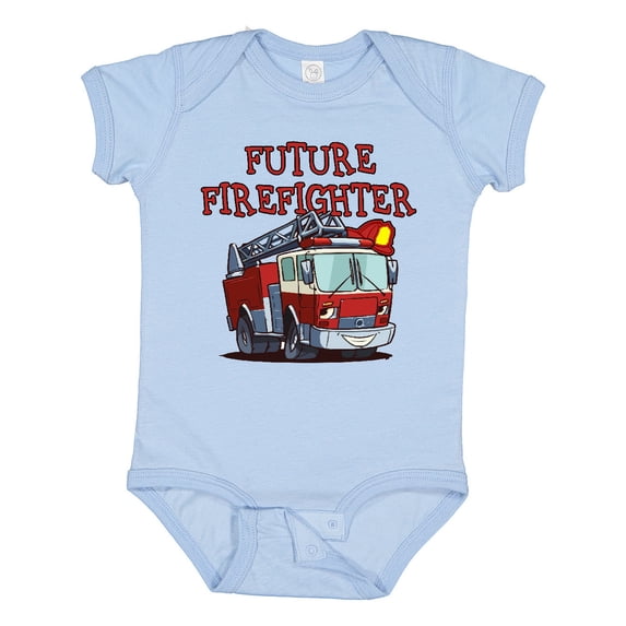Inktastic Future Firefighter Boys or Girls Baby Bodysuit