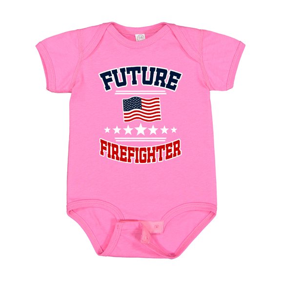 Inktastic Future Firefighter Boys or Girls Baby Bodysuit