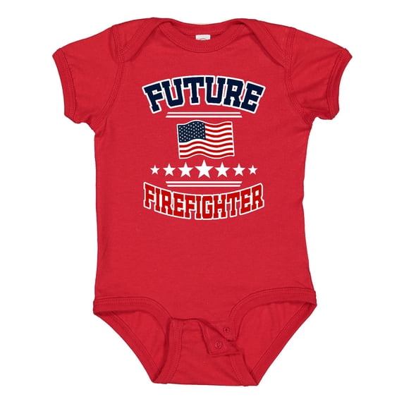 Inktastic Future Firefighter Boys or Girls Baby Bodysuit