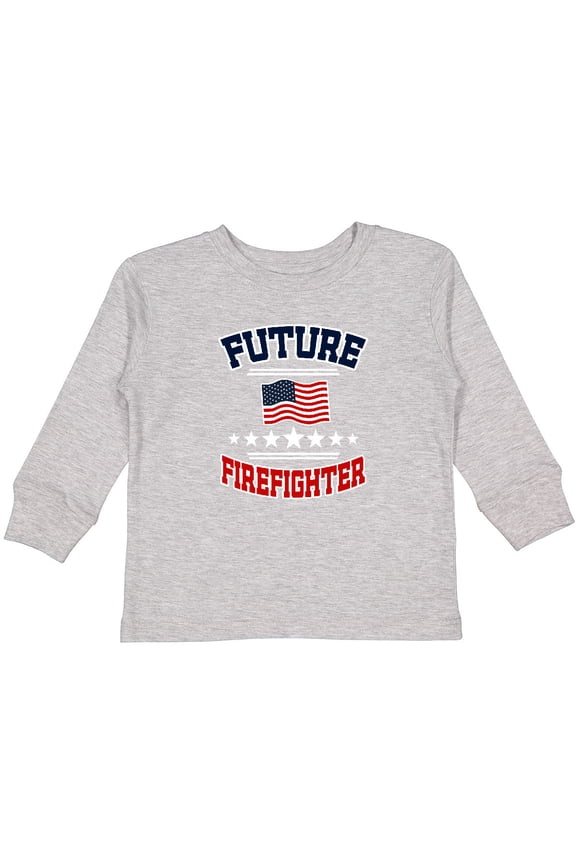 Future Firefighter Boys or Girls Long Sleeve Toddler T-Shirt