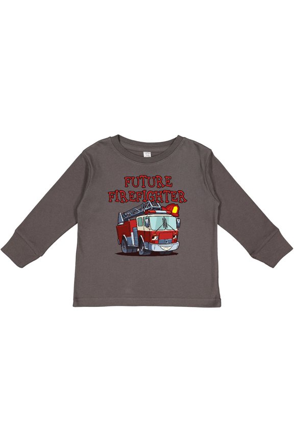 Future Firefighter Boys or Girls Long Sleeve Toddler T-Shirt