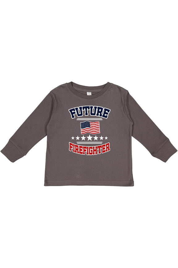 Future Firefighter Boys or Girls Long Sleeve Toddler T-Shirt