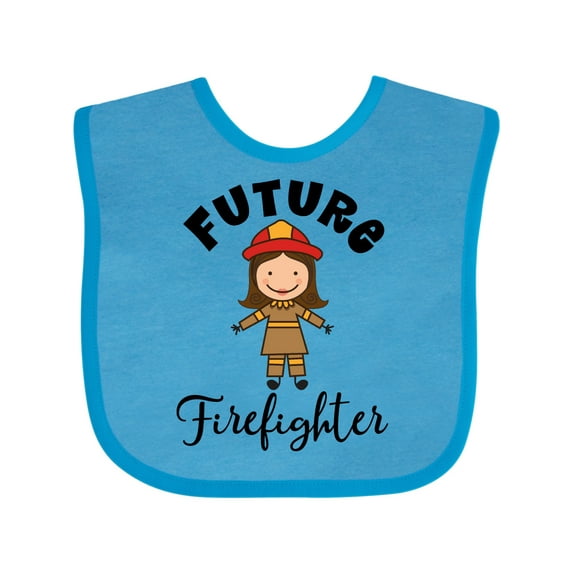 Inktastic Future Firefighter Cute Girls Girls Baby Bib