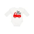 thumbnail image 1 of Inktastic Future Firefighter Cute Red Firetruck Boys or Girls Long Sleeve Baby Bodysuit, 1 of 5