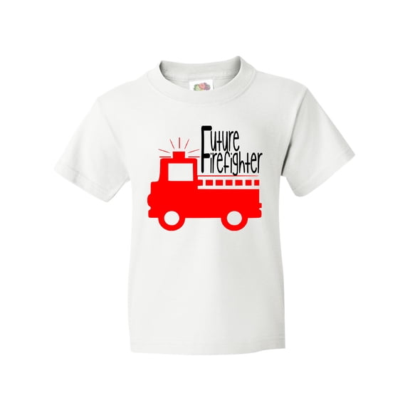 Inktastic Future Firefighter Cute Red Firetruck Youth T-Shirt