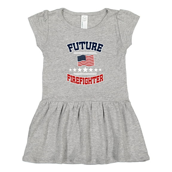 Inktastic Future Firefighter Girls Toddler Dress