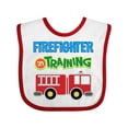 thumbnail image 1 of Inktastic Future Firefighter Kids Fireman Boys Baby Bib, 1 of 4