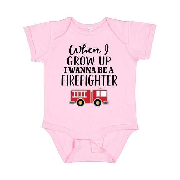 Inktastic Future Firefighter Kids Fireman Boys Baby Bodysuit