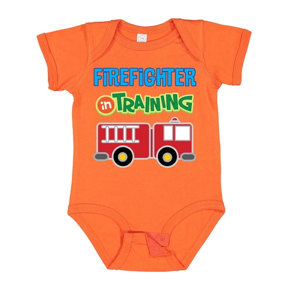Inktastic Future Firefighter Kids Fireman Boys Baby Bodysuit