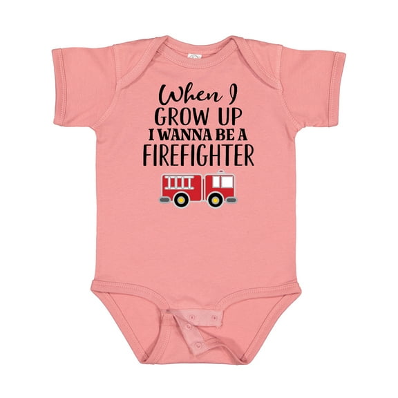 Inktastic Future Firefighter Kids Fireman Boys Baby Bodysuit