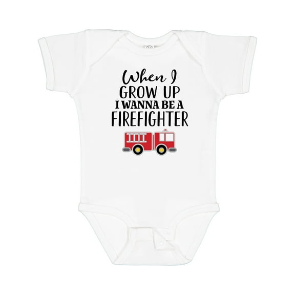 Inktastic Future Firefighter Kids Fireman Boys Baby Bodysuit