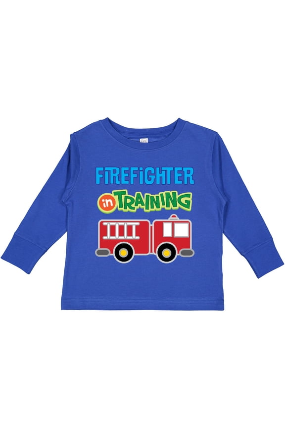 Future Firefighter Kids Fireman Boys Long Sleeve Toddler T-Shirt