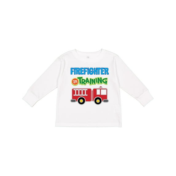 Inktastic Future Firefighter Kids Fireman Boys Long Sleeve Toddler T-Shirt