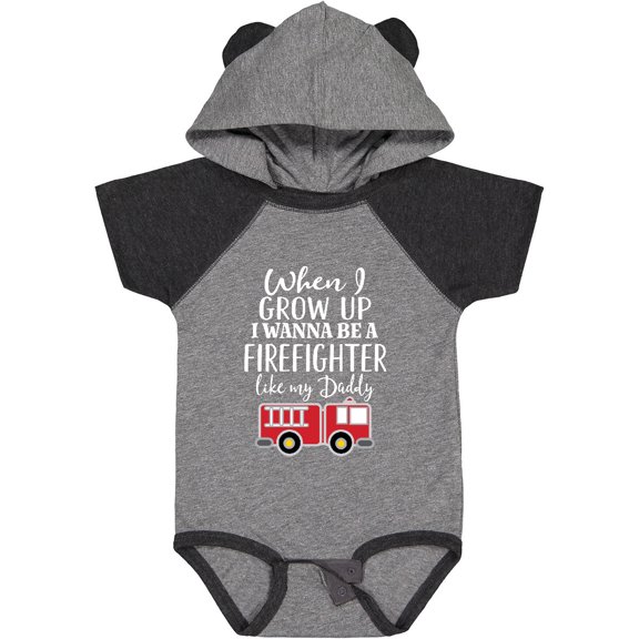 Inktastic Future Firefighter Like Daddy Boys Baby Bodysuit