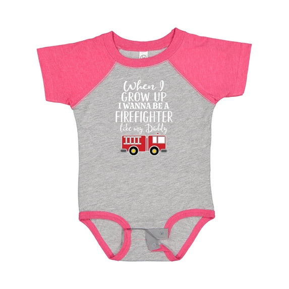 Inktastic Future Firefighter Like Daddy Boys Baby Bodysuit