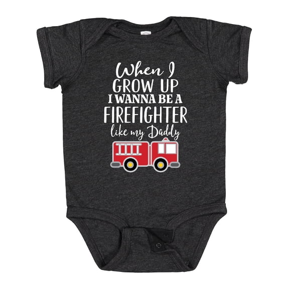 Inktastic Future Firefighter Like Daddy Boys Baby Bodysuit