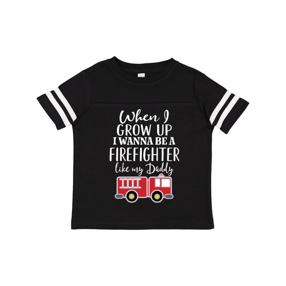 Inktastic Future Firefighter Like Daddy Boys Toddler T-Shirt