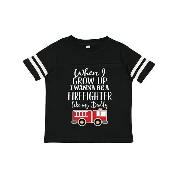 Inktastic Future Firefighter Like Daddy Boys Toddler T-Shirt