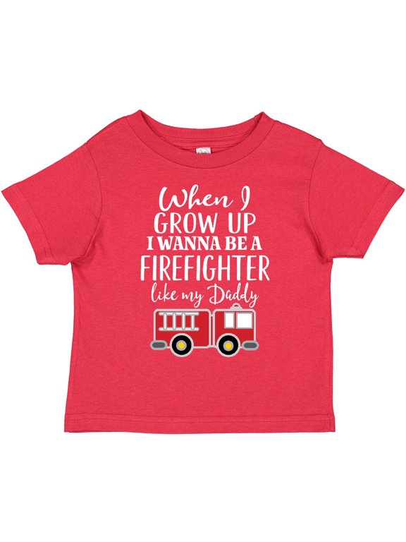 Future Firefighter Like Daddy Boys Toddler T-Shirt