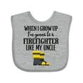thumbnail image 1 of Inktastic Future Firefighter Like My Uncle Boys or Girls Baby Bib, 1 of 4