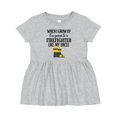 thumbnail image 1 of Inktastic Future Firefighter Like My Uncle Girls Baby Dress, 1 of 5