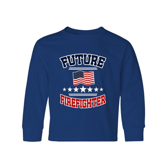 Inktastic Future Firefighter Long Sleeve Youth T-Shirt