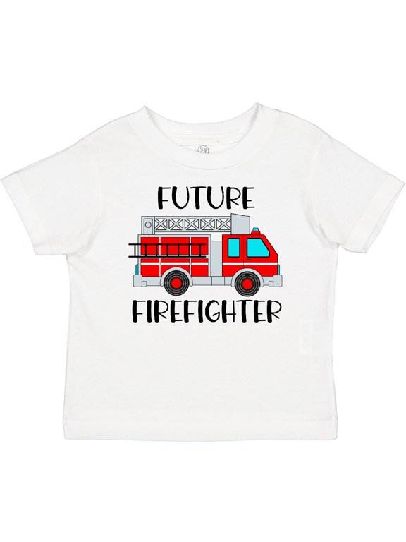 Future Firefighter Red Fire Truck Engine Boys or Girls Baby T-Shirt