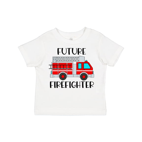 Inktastic Future Firefighter Red Fire Truck Engine Boys or Girls Toddler T-Shirt