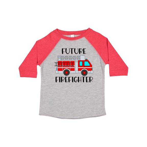 Inktastic Future Firefighter Red Fire Truck Engine Boys or Girls Toddler T-Shirt
