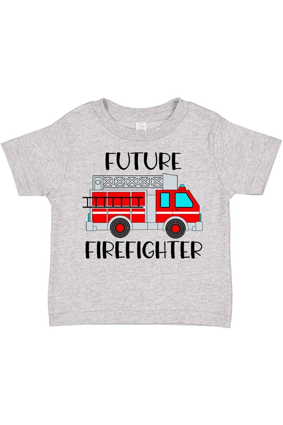 Future Firefighter Red Fire Truck Engine Boys or Girls Toddler T-Shirt
