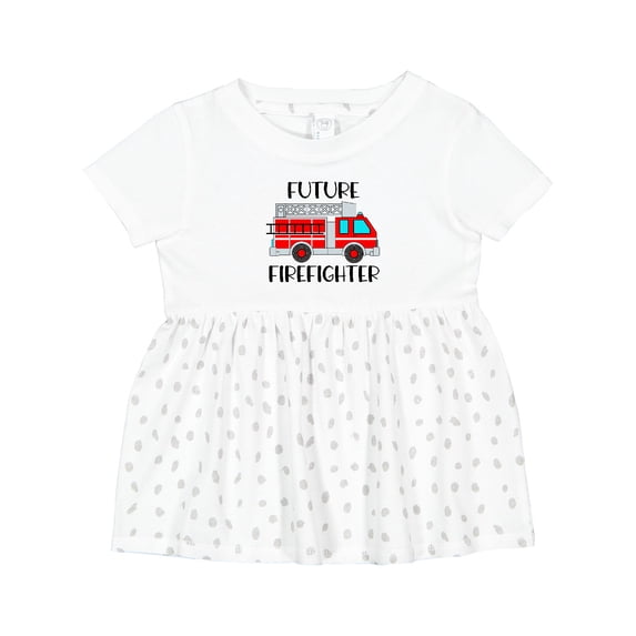Inktastic Future Firefighter Red Fire Truck Engine Girls Baby Dress