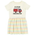 thumbnail image 1 of Inktastic Future Firefighter Red Fire Truck Engine Girls Toddler Dress, 1 of 5