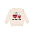 thumbnail image 1 of Inktastic Future Firefighter Red Fire Truck Engine Toddler Sweatshirt, 1 of 4