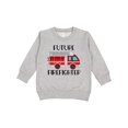 thumbnail image 1 of Inktastic Future Firefighter Red Fire Truck Engine Toddler Sweatshirt, 1 of 4