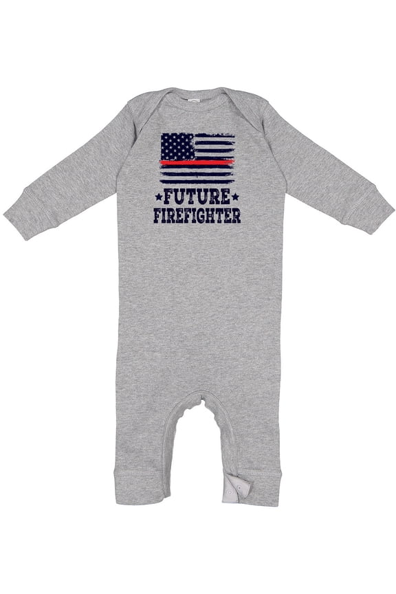 Future Firefighter USA Baby Romper Coveralls