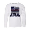 thumbnail image 1 of Inktastic Future Firefighter USA Long Sleeve Youth T-Shirt, 1 of 5