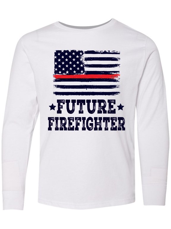 Future Firefighter USA Long Sleeve Youth T-Shirt