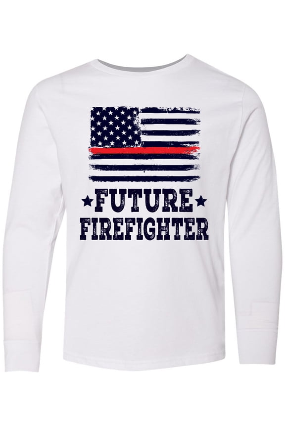 Future Firefighter USA Long Sleeve Youth T-Shirt